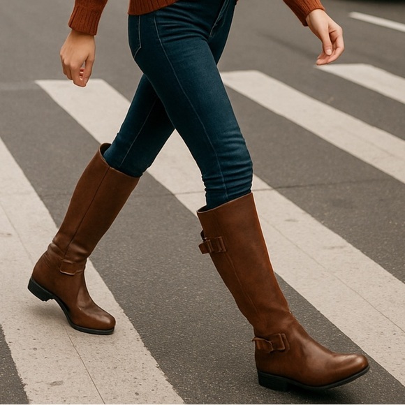 Baretraps Brown Tall Boots Women’s Size 6.5 New with Box - Picture 1 of 9